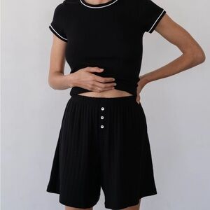 DONNI Pointelle Black Boxers